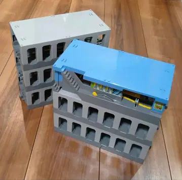 프라레일 지하 직선 레일 5개 지하역 파란색 6개 세트