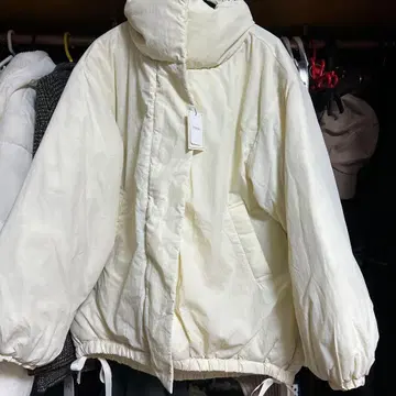 Kgrowth 사이드 리본 패딩 자켓 충전솜 블루종 몬스터 코트