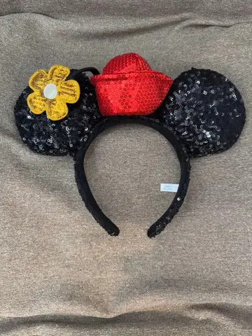 미키 귀 머리띠 꽃 포함