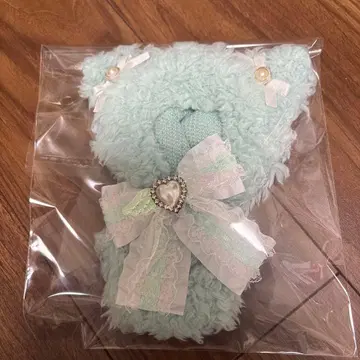 민트 고양이형 인형 옷