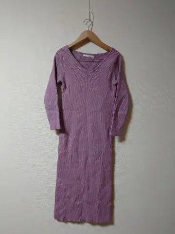 ROYAL PARTY 로얄 파티 니트 원피스 퍼플 프리 사이즈