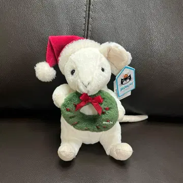 jellycat Merry Mouse with Wreath 쥐 봉제 인형