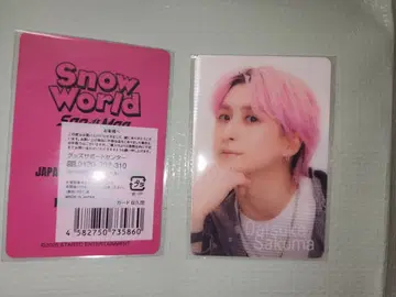 Snow World 사쿠마 다이스케 Snow Man 치라미 카드 2매