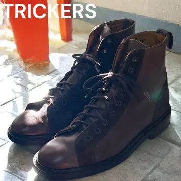 새상품급 레어 트리커스 몽키 부츠 스웨이드 x 가죽 브라운 24