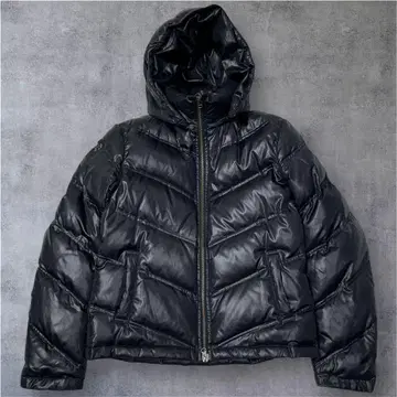 Y2K 페어리 그런지 후드 다운 자켓 헤이세이 갸루 남자 시크 스타일