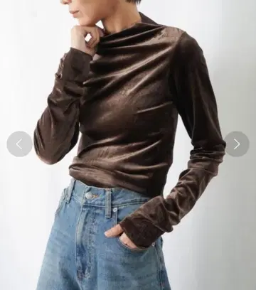 LADY LUCK LUCA qout 벨로아 긴팔 티셔츠