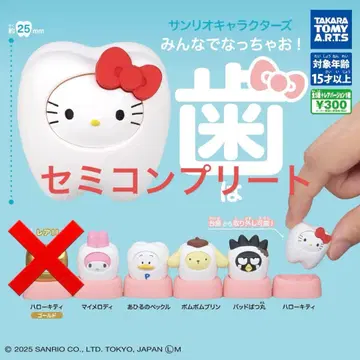 산리오 캐릭터즈 모두 함께 되자! -이- 세미 컴프 세트 5종