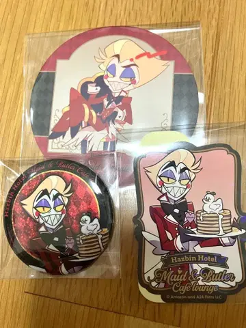 해즈빈 호텔 루시퍼 캔뱃지 스티커