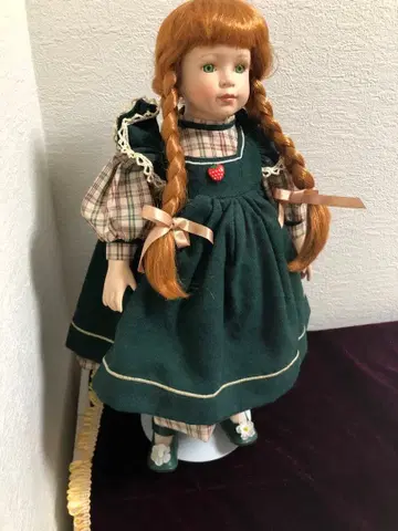 앤티크 인형 오르골 받침대 포함