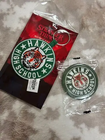 기묘한 이야기 와펜 키링 캔뱃지