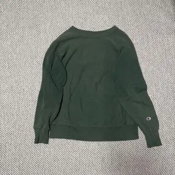 Champion Reverse Weave L 다크 그린 무지