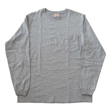 굿웨어 Goodwear 그레이 롱 슬리브 포켓 T셔츠 L