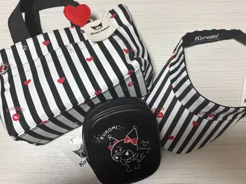 산리오 쿠로미 골프 라운드백, 선바이저, 공 파우치 택 포함 새상품