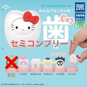 산리오 캐릭터즈 모두 함께 되자! -이- 세미 컴프 세트 5종