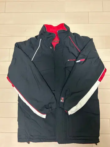 TOMMY HILFIGER 타미힐피거 패딩 자켓 블랙 빨간색