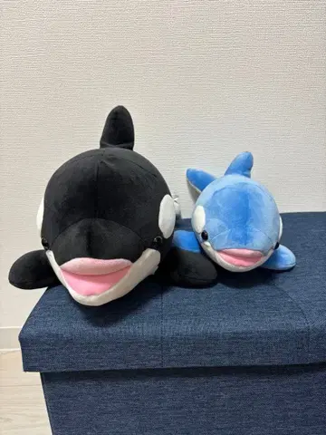 고래 봉제 인형 대소 세트