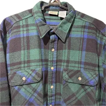 극상 새상품급 90s Five Brother 뱀 플란넬 블랙워치