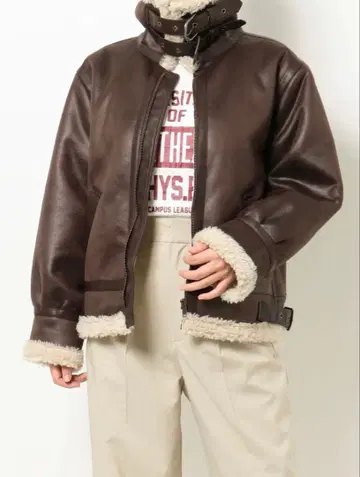 페이크 무스탕 보아 블루종