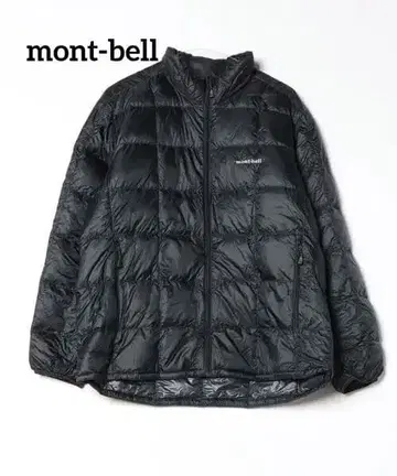 새상품급 mont-bell 다운 자켓 L 블랙 수납 봉투 1101661