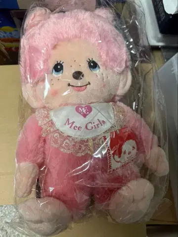 몬치치 봉제 인형 핑크 Mcc girls 40cm