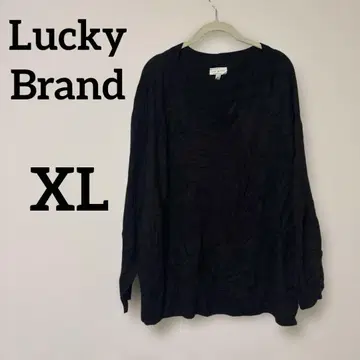 새상품급 Lucky Brand [ XL ] 블랙 긴팔 상의