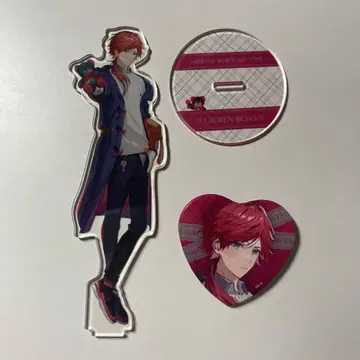 니지산지 로렌 화이트데이 아크릴 스탠드 캔뱃지