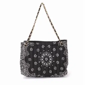 FRAMeWORK 반다나 퀼팅 백 블랙