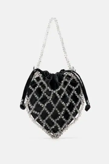 ZARA 하트 비즈 백 숄더