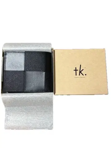 tk. 블랙 패치워크 접이식 지갑 미사용 새상품 당일 발송