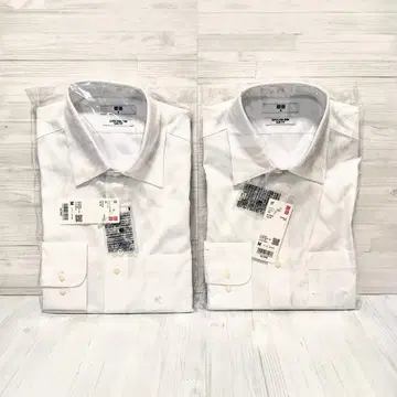 [ 미개봉 ] UNIQLO 슈퍼 논아이론 슬림셔츠 M 2세트