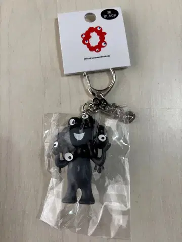 블랙 미야쿠미야쿠 입체 키링 PVC 플레이트 부착 엑스포
