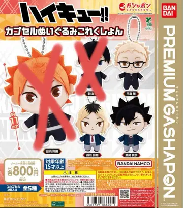 하이큐!! 캡슐 봉제 인형 컬렉션 3세트