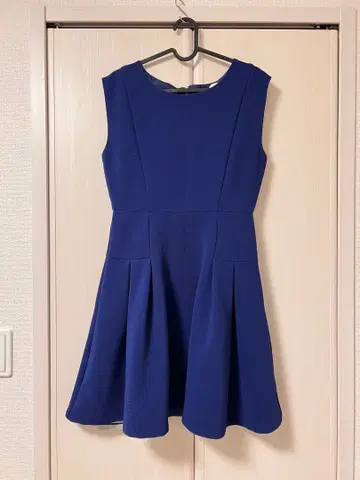 슬리브리스 원피스 파티 드레스 피로연 2차 모임 네이비