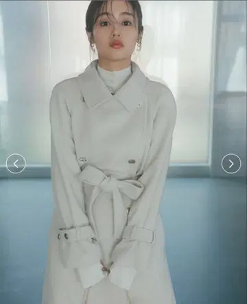 [ 미사용 새상품 ] SNIDEL 울 캐시미어 스탠드 카라 코트