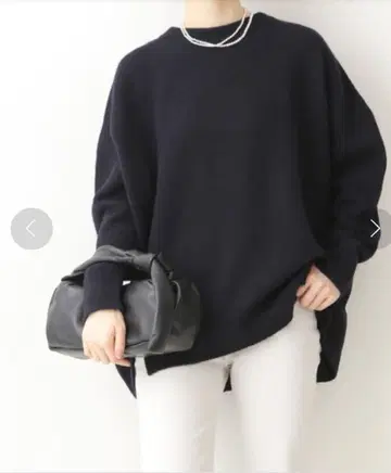 IENA 울 캐시미어 와이드 긴팔 풀오버