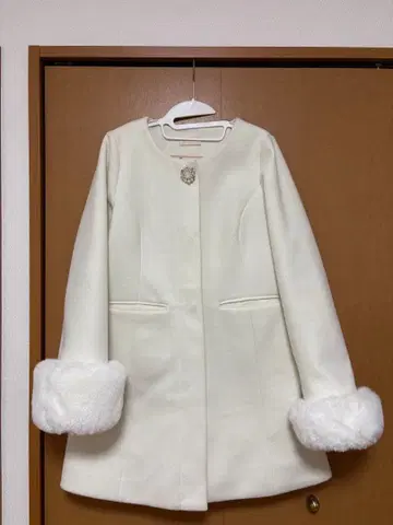 AnMILLE 오리지널 비슈 롱 코트 화이트 S