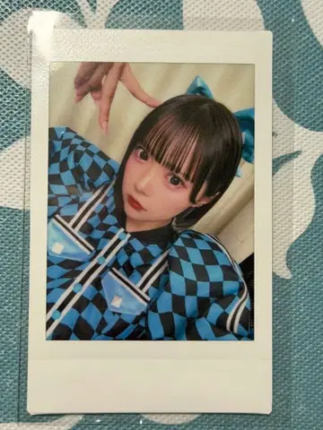 Candy Tune 후쿠야마 리노 체커 의상 폴라로이드