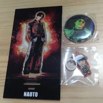 EXILE NAOTO 아크릴 스탠드 캔뱃지 메지루시