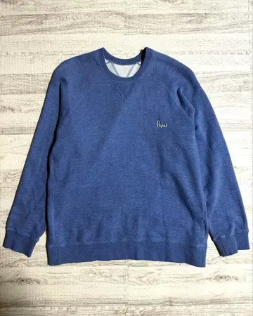 파파스 Papas 크루넥 맨투맨 스카이블루 블루