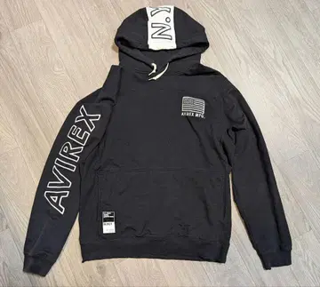 아비렉스 후디 후드티 블랙 L 사이즈