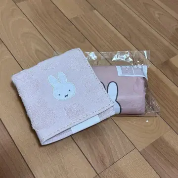 미피 손수건 에코백 핑크