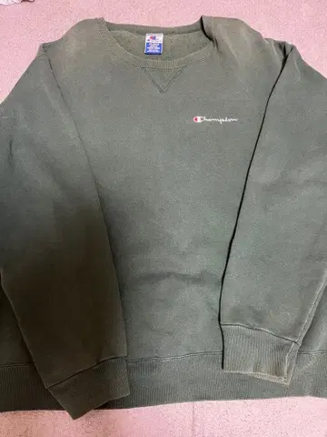 챔피온 USA제 맨투맨 XL 자수 택 그린 챔피온