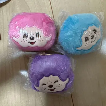 몽치치 페이스 봉제 인형 컬러풀 버전