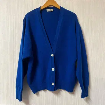 준 아시다 니트 가디건 블루 스코틀랜드제