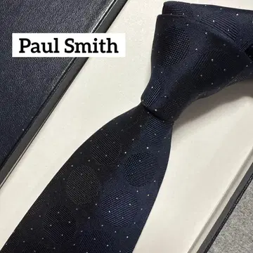 컨디션 최상 폴스미스 넥타이 네이비 도트 실크 자카드