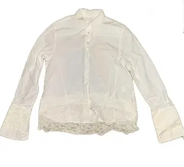 LE CIEL BLEU 화이트 긴팔 셔츠 36