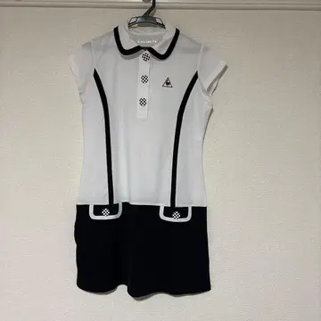 르꼬끄 골프 여성용 원피스 화이트 블랙