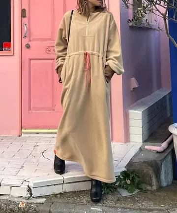 [ 새상품 ] mi via loca 플리스 원피스