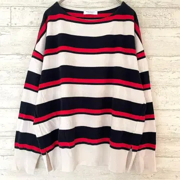 뷰티 앤 유스 보더 풀오버 [ F ] 컬러풀 캐주얼