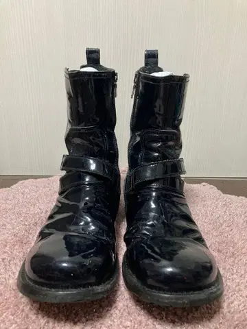 NeIL BarreTT 에나멜 엔지니어 부츠 닐바렛 블랙 41